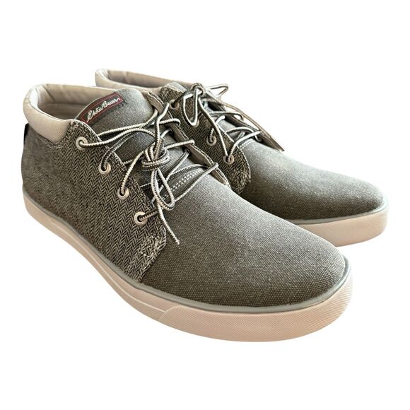 Eddie Bauer Rivet Chukka Shoes Mens Sz 11.5 Chrome Gray Ankle Lace Up Sneaker - Picture 1 of 12